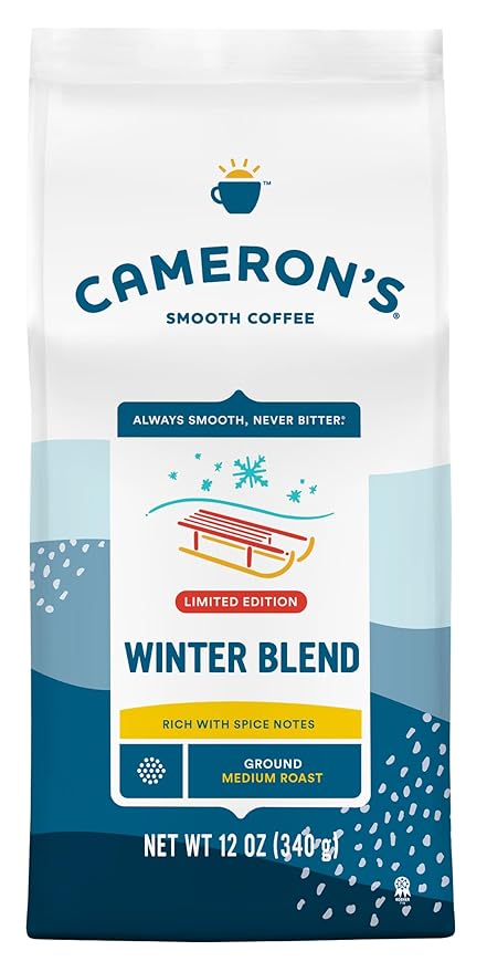 Cameron's Coffee Limited Edition Winter Blend, Ground, 12 Oz-StrideForce Fitness