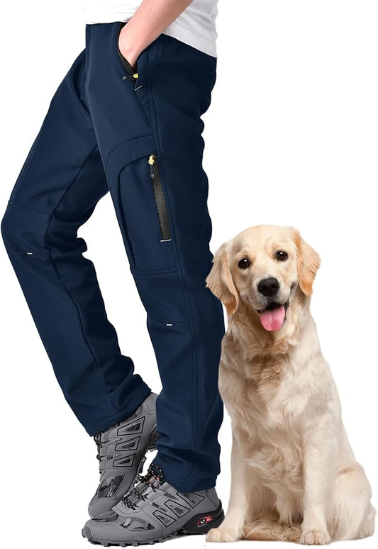Toomett Men's hiking Snow Pants Skiing Winter Insulated Fleece lined Outdoor Water Repellent camping,walking,fishing