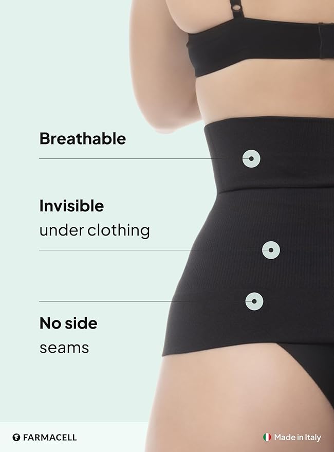 Farmacell Waist Trainer for Women 605 Made in Italy - Seamless Shapewear Tummy Control - Slimming Corset Shapewear-StrideForce Fitness