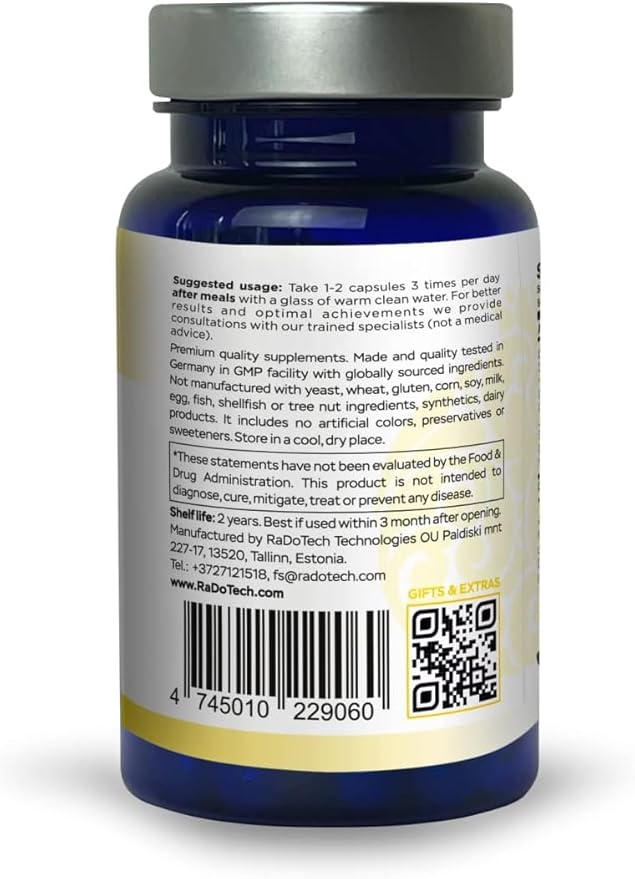 EnergyTune Energy Supplements, Increases Nutrient Absorption and Promotes Overall Health and Immune Support - Non-GMO, Gluten Free, Vegetarian - Veg Capsules (60 Count (Pack of 3))-StrideForce Fitness