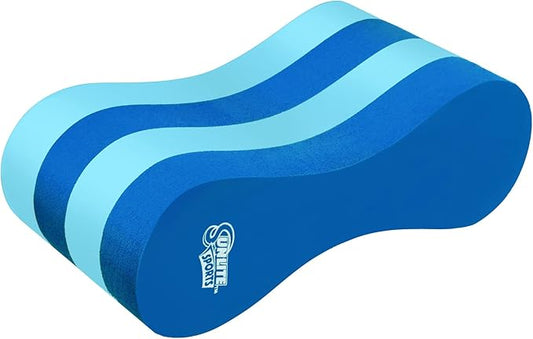 Sunlite Sports EVA 5-Layer Pull Buoy Leg Float - Pool Training Aid, Legs and HIPS Support for Adults, Kids, and Beginners, for Swimming Stroke-StrideForce Fitness