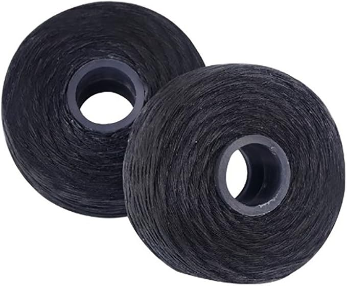 8Pcs/Pack Bamboo Charcoal Dental Flosser Mint Flavor Dental Floss Built-in Spool Flat Wire Replacement Core Dental Floss 50M Each(Comes with a Box for Easy Carrying) (Black)