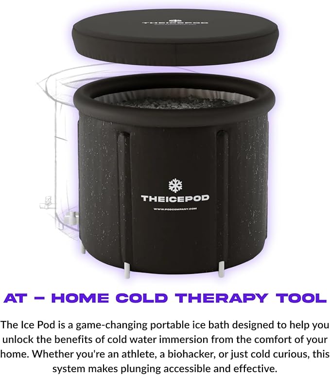 The Ice Pod – Portable Ice Bath for Recovery & Wellness – Collapsible Design with Thermal Lid – For Athletes & Everyday Cold Plungers - The Pod Company-StrideForce Fitness