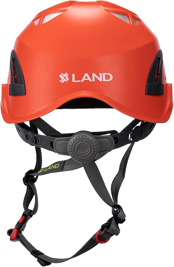 Land Helmets ClimbPro Safety Helmet for Rock Climbing – Lightweight & Durable Hard Shell with Adjustable Chin Strap and Accessory Slots – Ideal for Indoor & Outdoor Adventure-StrideForce Fitness