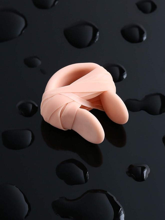 Blulu 6 Pieces Swimming Nose Clip Latex Gel Nose Plugs for Swimming Swimmer Accessories for Older Kids, Beige-StrideForce Fitness