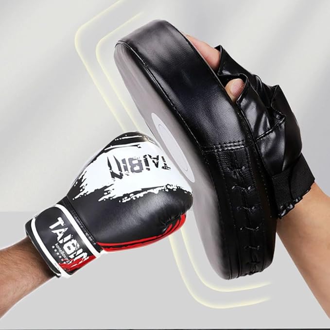 2-in-1 Boxing Gloves and Punching Mitts Set for Kids Youth,6 oz Kids Boxing Gloves and Boxing Pads,Boxing Training Equipment for Punching Bag,Kickboxing,Gift for Boys and Girls-StrideForce Fitness