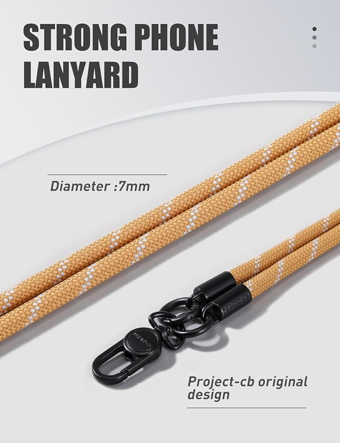 project-cb Phone Wrist Strap 1,Tether Tab 2,Phone Wristlet,Lanyard Wrist Strap,Key Holder,KeyChain,KeyRing×2(Khaki)-StrideForce Fitness