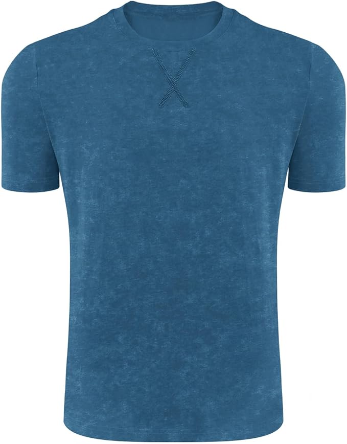 LOGEEYAR Men's Athletic Washed T-Shirts Basic Crew Neck Tees Tops Causal Distressed Cotton T Shirts for Men-StrideForce Fitness
