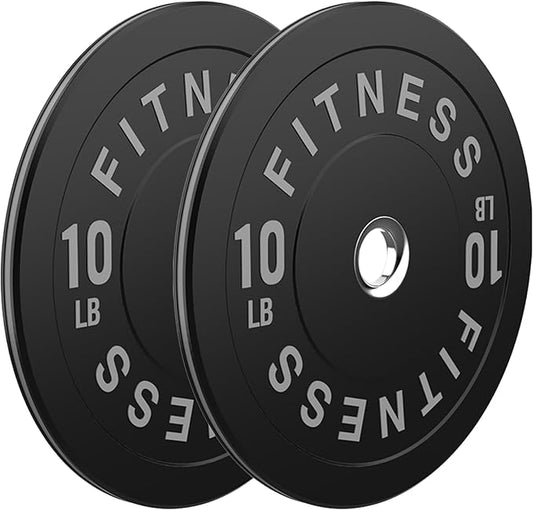 2 Inch Bumper Plates，10-500lbs，Barbell Rubber Olympic Weight Plates Set for Home Gym, Strength Training & Weight Lifting, Multiple Options Colors-StrideForce Fitness