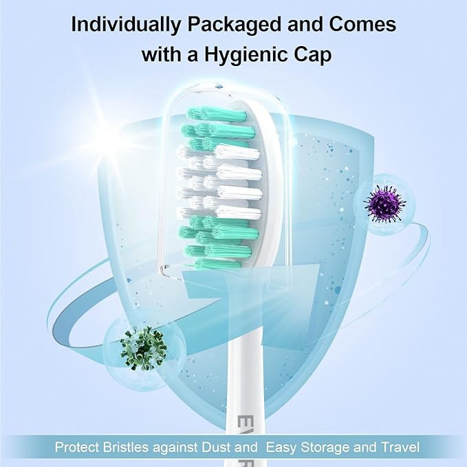 AquaSonic Replacement Toothbrush Heads 10 Pack Everystep Compatible with Black Series Pro, Duo Series Pro, White