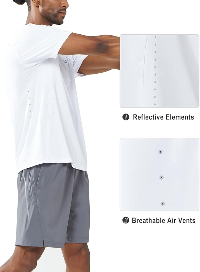 NORTHYARD Mens Athletic Shirts Short Sleeve Gym Workout Running Training Sports Performance T Shirt Basic Tee for Men-StrideForce Fitness