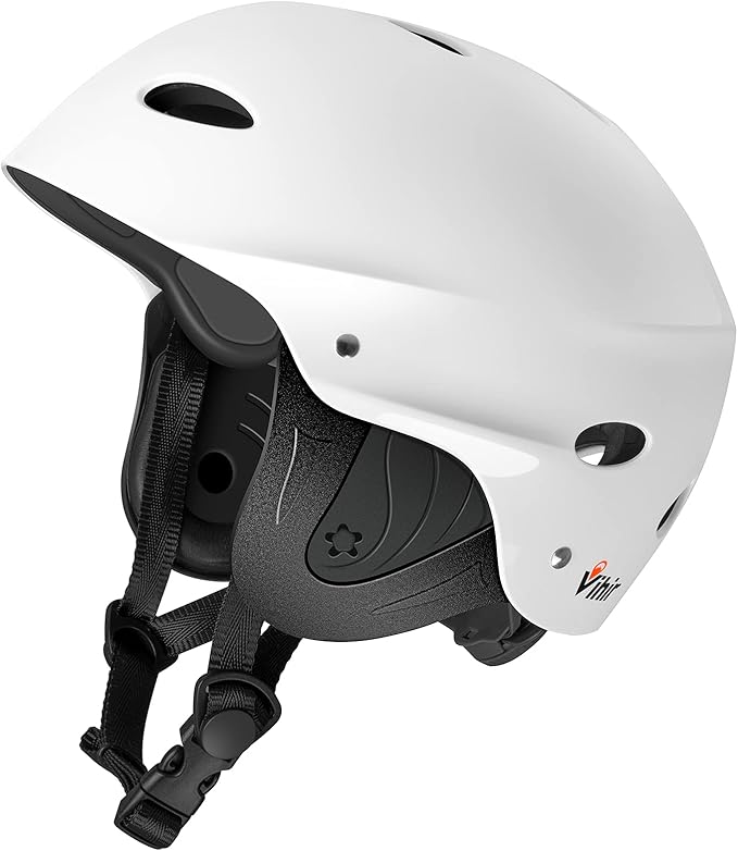 Vihir Adult Water Sports Helmet with Ears - Adjustable Helmet,Perfect for Kayaking, Boating,Surfing-StrideForce Fitness