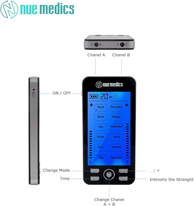 Rechargeable Tens 24 Muscle Stimulator Complete Set + Flex Snap on Belt for Lower Back + Slippers Pain Relief Therapy Muscle Recovery Neuropathy,Arthritis, Bursitis, Tendonitis, Sciatica