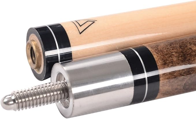 CUESOUL 58 Inch 19oz/20oz Maple Billiard Stick Pool Cue Set 11.5mm/13mm Tip[Weight Adjustable]-StrideForce Fitness