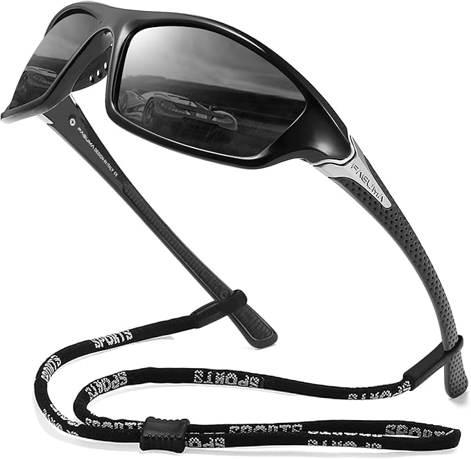 FAGUMA Sports Polarized Sunglasses For Men Cycling Driving Fishing UV400 Protection-StrideForce Fitness