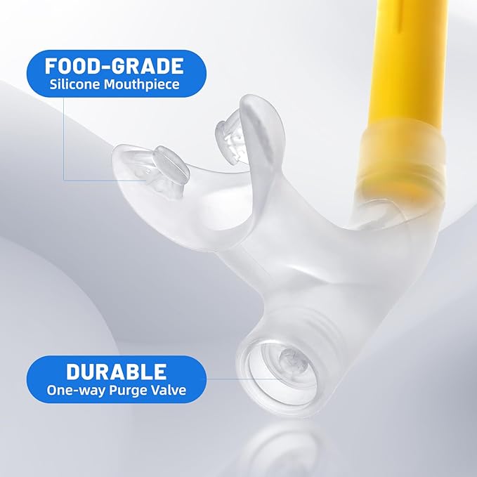 Supertrip Adult Lap Swim Snorkel for Training and Snorkeling-StrideForce Fitness