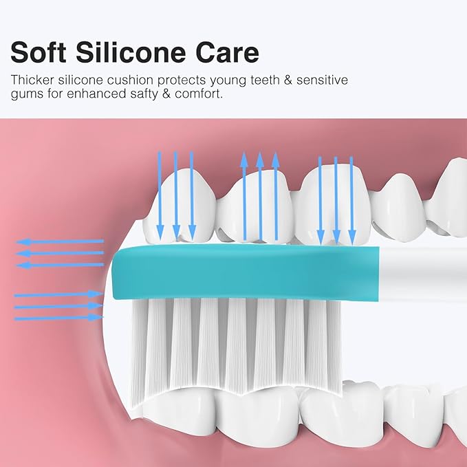 Kids Replacement Heads for Philips Sonicare Kids Toothbrush Heads,for Phillips Sonicare HX6042/94, HX6340,HX6321,HX6320/30,Standard Child Brush Head for Philips Sonic Care,7-12,10 Pcs