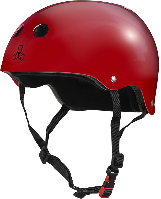 Triple Eight Certified Sweatsaver Helmet for Skateboarding, BMX, Roller Derby, Roller Skating, Inline Skating, Scooter and Bike-StrideForce Fitness