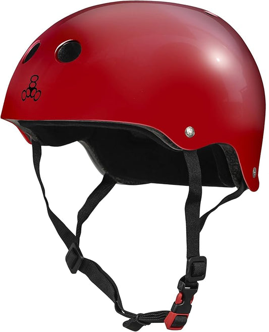 Triple Eight Certified Sweatsaver Helmet for Skateboarding, BMX, Roller Derby, Roller Skating, Inline Skating, Scooter and Bike-StrideForce Fitness