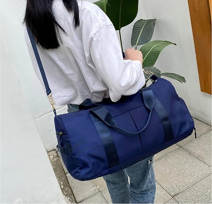 MABROUC Duffle Bag For Women, Sports Duffel Bag for Gym with Wet Pocket & Shoe Compartment, Overnight Weekender Travel Bag-StrideForce Fitness