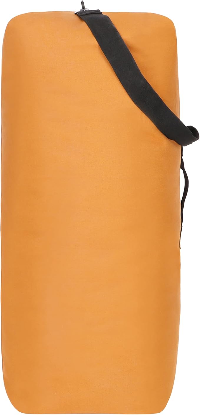 WHITEDUCK 25"x42" (430L) Top Load Canvas Duffel Bag – Military-Grade, Tear-Proof & Weatherproof, Heavy Duty for Travel, Outdoors & Military Use, with Padlock Compatibility, 5 Colors-StrideForce Fitness