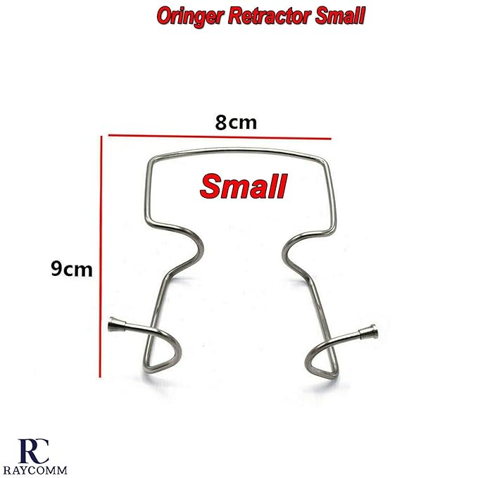 MEDSPO Professional Dental Cheek Lip Tongue Retractors | Examination Surgical Veterinary | Instruments Tools (Oringer Retractor Small)