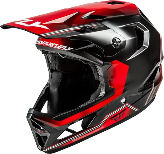 Fly Racing Rayce Full-Face Mountain Bike/BMX Helmet – ASTM F1952 DH Certified, CPSC 1203, CE EN1078, Poly-Alloy Shell, TFV Ventilation, Removable Liner-StrideForce Fitness
