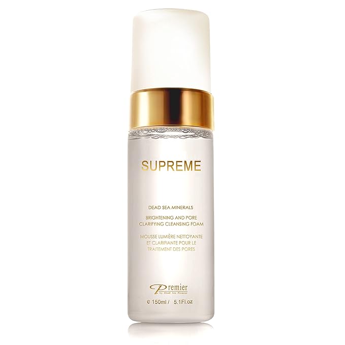 Premier Dead Sea Supreme Brightening & Pore Clarifying Cleansing Foam 5.1 Fl oz