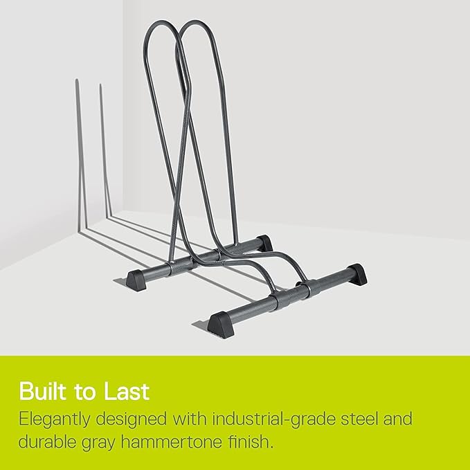 Single Bike Stand Floor by Delta Cycle (2-Pack) - Tool-Free Adjustable Bike Racks for Mountain, Fat Tire, Road Bikes, Freestanding Bicycle Rack for Garage Parking-StrideForce Fitness