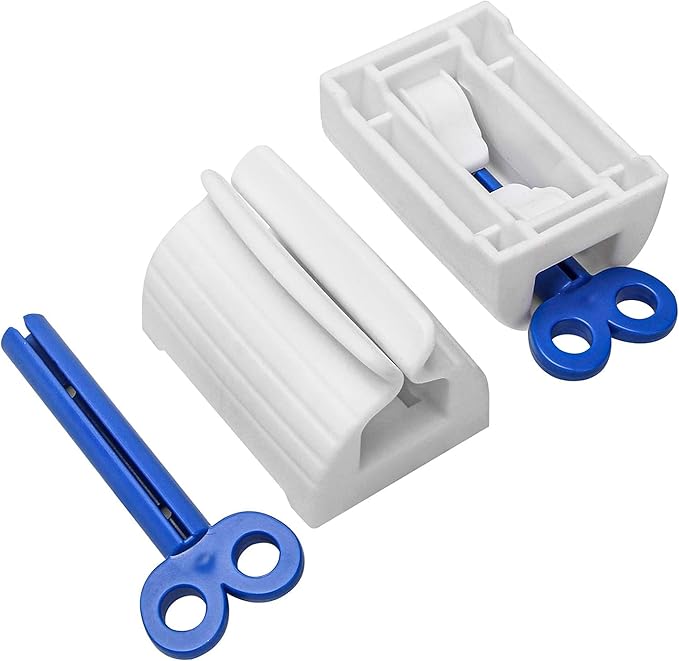 Max Toothpaste 5 Pack - 36.5 OZ Total Fresh Cool Mint – Bonus Squeezer Key, Whitening & Fluoride Tubes | Fits Most Toothpaste Sizes | Easy Squeeze, No Waste | 5-Pack Value Set