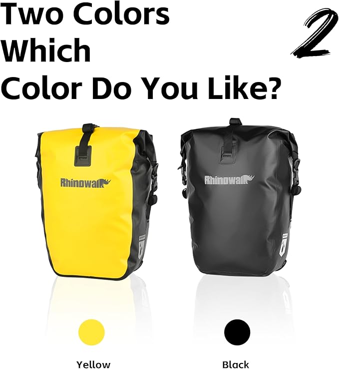 Rhinowalk Bike Bag Waterproof Bike Pannier Bag for Bicycle Cargo Rack Saddle Bag Shoulder Bag Laptop Pannier Rack Bicycle Bag Professional Cycling Accessories-StrideForce Fitness
