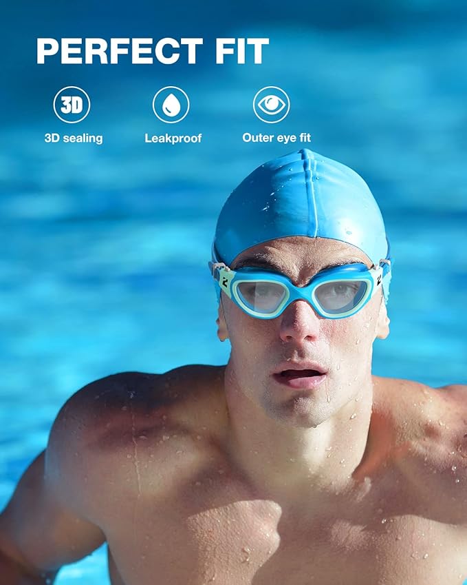 ZIONOR Swim Goggles, G1 SE Swimming Goggles Anti-fog for Adult Men Women-StrideForce Fitness