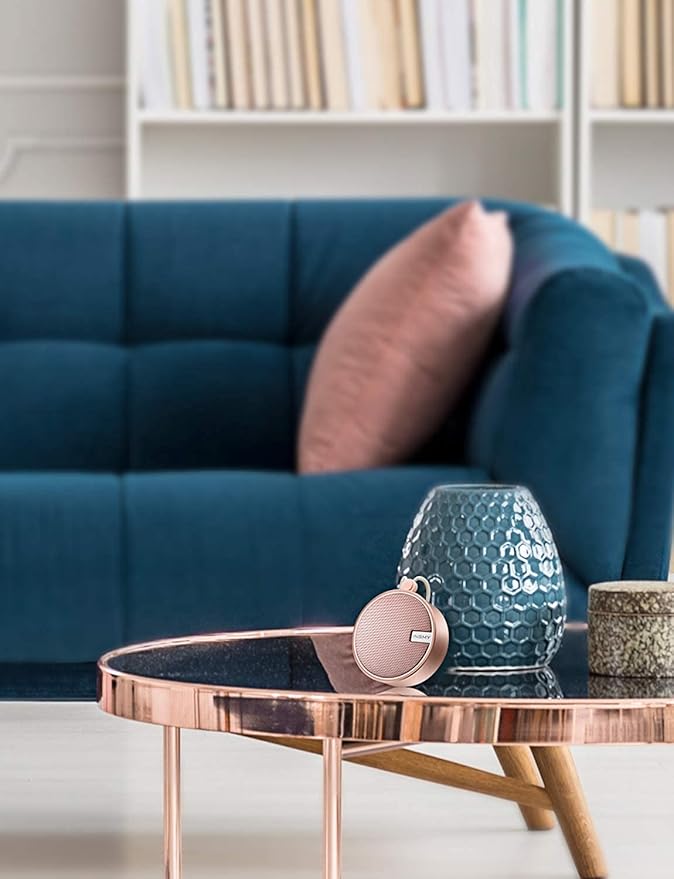 INSMY C12 IPX7 Waterproof Shower Bluetooth Speaker, Portable Small Speaker, Speakers Bluetooth Wireless Loud Clear Sound Support TF Card Suction Cup for Outdoor Kayak Canoe Beach Gift (Cashmere Pink)-StrideForce Fitness