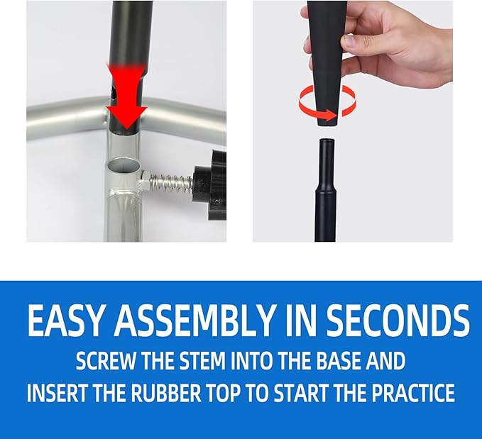 Portable Baseball Tee, Adjustable Batting Tee for Baseball/Softball/Tee Ball, 20"-26" Height, Weighted Base for Stability, Hitting Tee for Kids/Youth, Training Equipment for Baseball Practice-StrideForce Fitness