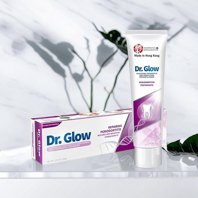 Toothpaste Gum Repair for Receding Gums, Periodontal Disease, Bad Breath, Gum Regrowth, Loose Tooth Repair - 2 Tubes