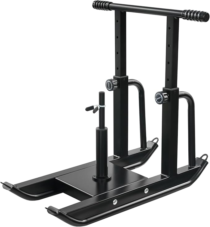 Weight Sled for Strength Training, Heavy Duty Fitness Sled with Shoulder Straps Adjustable Push Pull Sled for Speed, Agility, and Explosive Power, for 1" & 2" Plates-StrideForce Fitness