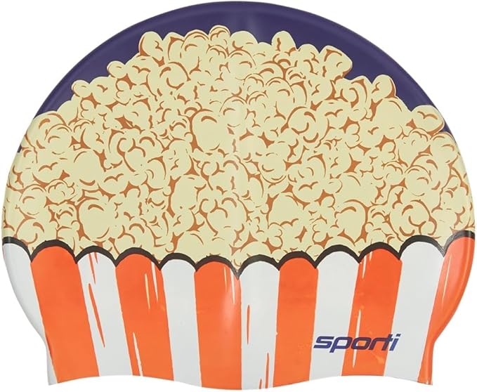 Sporti Silicone Swim Cap for Kids, Unisex Youth Swimming Cap, Protection Bathing Caps for Your Children, Aged 2-10-StrideForce Fitness