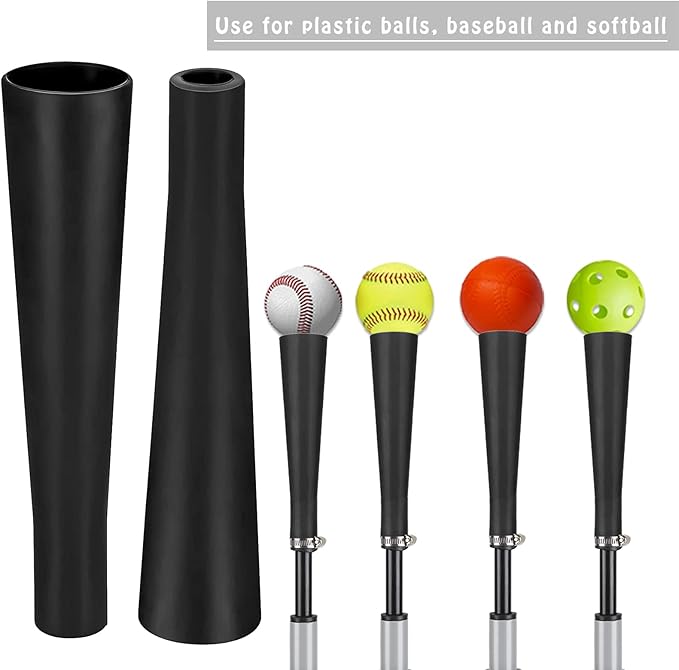 Baseball & Softball Batting Tee,Portable Hitting Tee,with Heavy Duty Base,Flexible Rubber Top,Adjustable Height-StrideForce Fitness