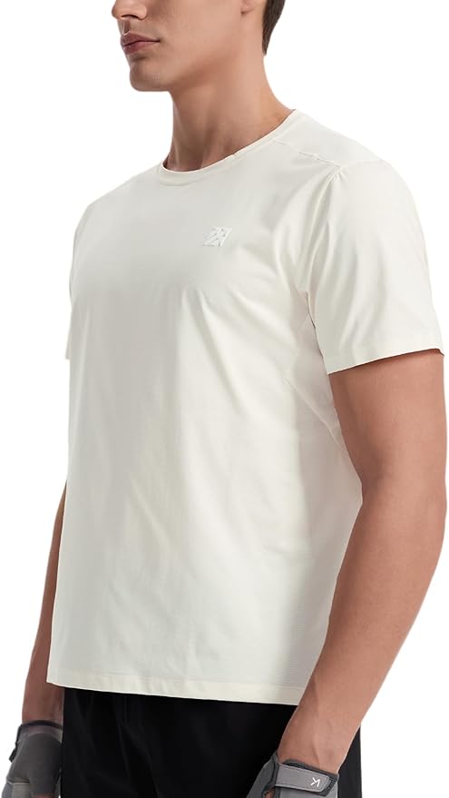 Mens Seamless Workout T-Shirts Lightweight Moisture Wicking Running Hiking Camping Tennis Pickleball Shirts for Men-StrideForce Fitness