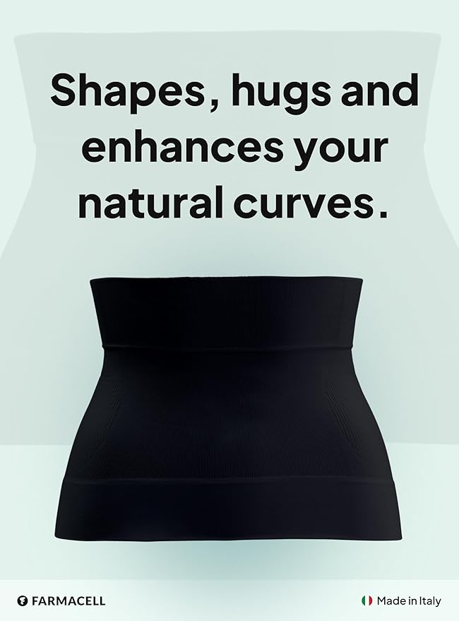 Farmacell Waist Trainer for Women 605 Made in Italy - Seamless Shapewear Tummy Control - Slimming Corset Shapewear-StrideForce Fitness
