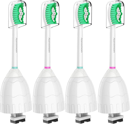 Aoremon Replacement Heads for Philips Sonicare e-Series HX7022/66-Replacement Brush Heads fit Sonicare Eseries Essence Xtreme Elite Advance and CleanCare Electric Toothbrush Model