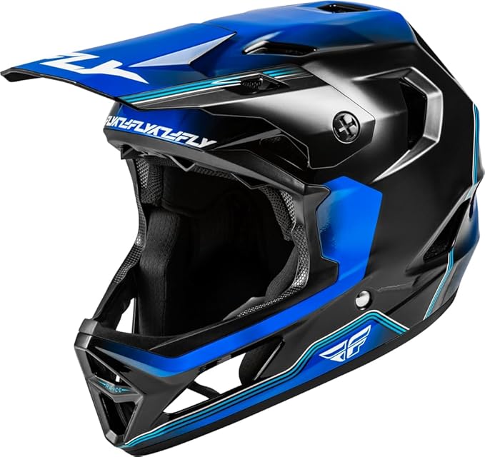 Fly Racing Rayce Full-Face Mountain Bike/BMX Helmet – ASTM F1952 DH Certified, CPSC 1203, CE EN1078, Poly-Alloy Shell, TFV Ventilation, Removable Liner-StrideForce Fitness