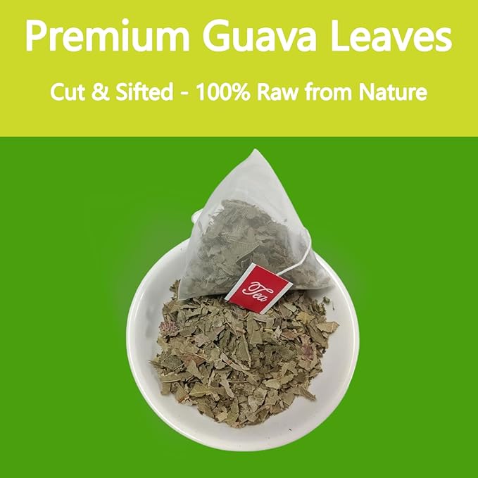 Samcci - Guava Leaves Tea Bags, 50 Teabags - Hojas De Guayaba, Premium Guava Leaf Tea - Immune Support - Digestion & Relaxation - Non-GMO - Caffeine-free-StrideForce Fitness