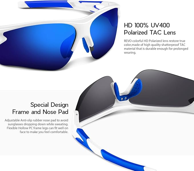 BEACOOL Polarized Sports Sunglasses for Men Women Youth Baseball Fishing Cycling Running Golf Motorcycle Tac Glasses UV400-StrideForce Fitness