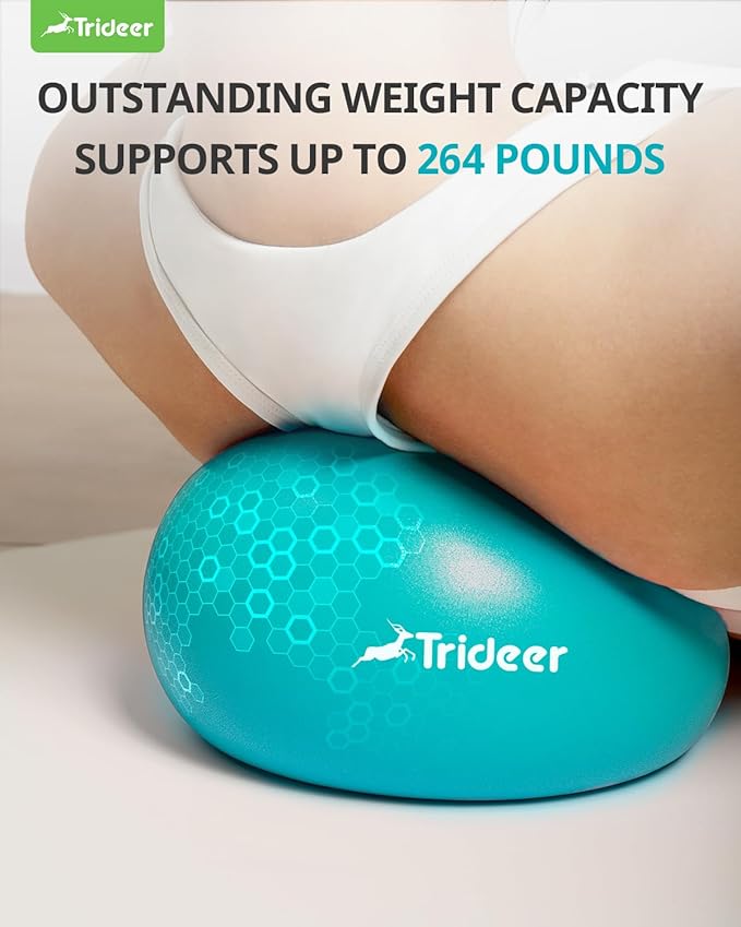 Trideer Pilates Ball - 7-8 inch with Pump, Small Core Ball for Yoga, Barre, Physical Therapy-StrideForce Fitness