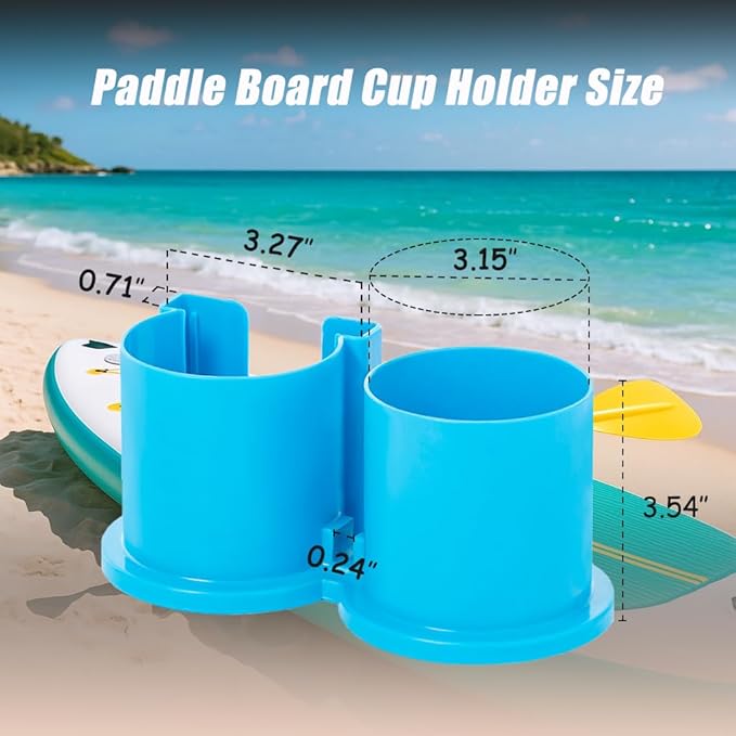 Paddleboard Cup Holder, Kayak Drink Holder for Paddle Board Cup and Phone Holder, Sup Surfboards Canoes Kayak Paddle Board Accessories for Types of Cup Bottle Drink-StrideForce Fitness