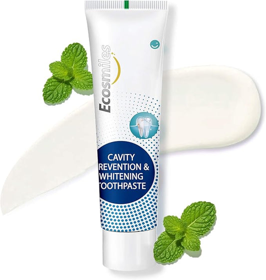 Hydroxyapatite Toothpaste for Adults – Fluoride Anticavity, Teeth Whitening, Enamel Repair & Remineralization, SLS Free, Xylitol for Cavity Protection, Tartar Remover, Fresh Mint 3.52 OZ