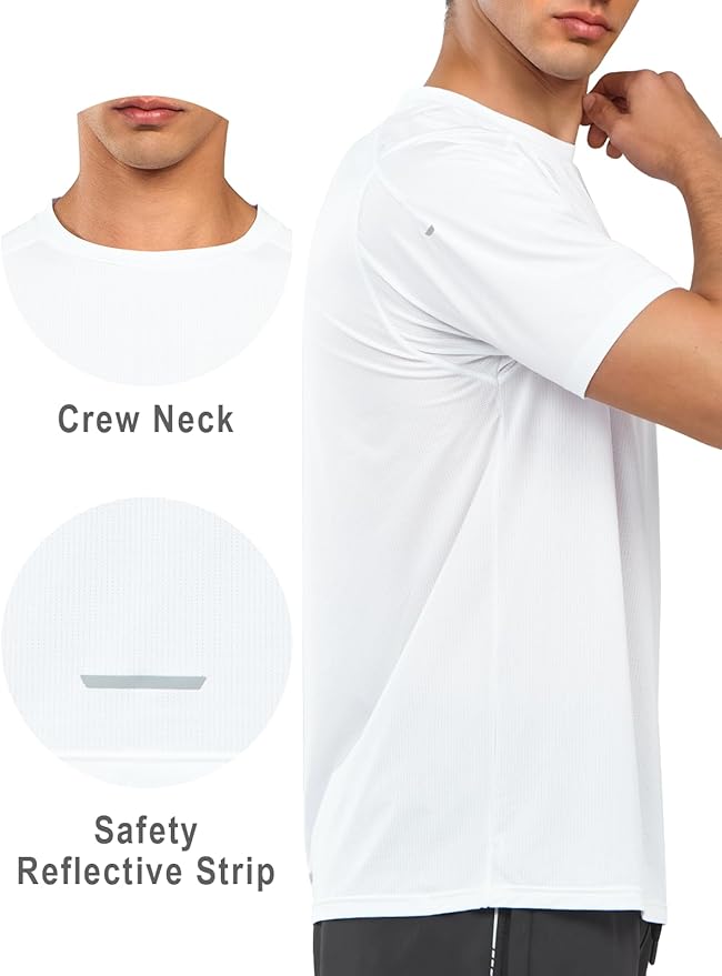 NORTHYARD Men's Athletic Running T-Shirts Quick Dry Workout Shirts Short-Sleeve Sports Gym Tee Tops Performance Activewear-StrideForce Fitness