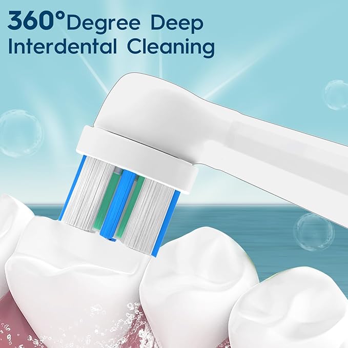 Replacement Heads Compatible with Oral B iO 3 4 5 6 7 8 9 10 Series Electric Toothbrush,Toothbrush Heads Compatible with Braun Oral B iO Replacement Heads with Medium Bristles,White