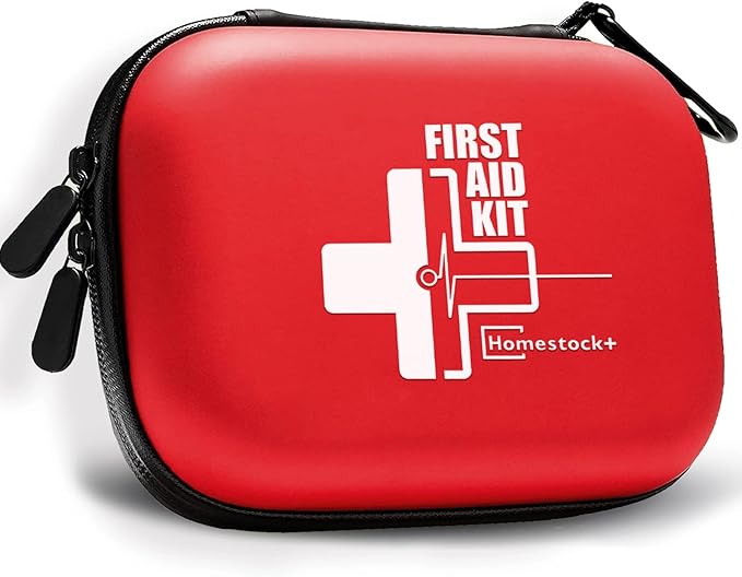 Portable Mini First Aid Kit Compact Medical Kits with Compartments, Waterproof Small EVA Case for Car, Home, Outdoors, Sports, Camping, Hiking and Office-StrideForce Fitness